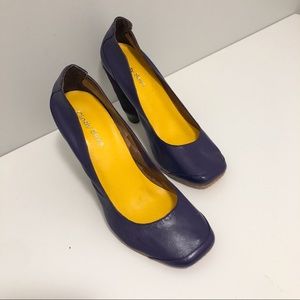 Cindy Says Purple Soft Leather Pumps